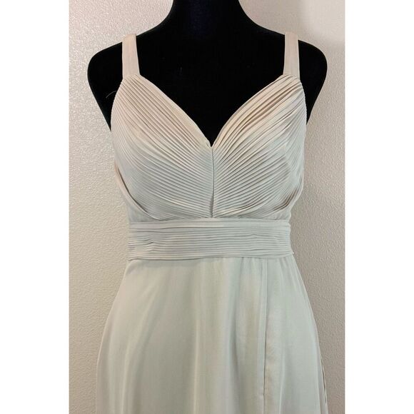 Birdy Grey Floor Length Formal Light Tan Maxi Dress With Pockets Women's Small - Picture 2 of 14